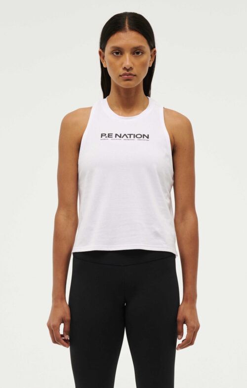 PE NATION AERO TANK OPTIC WHITE