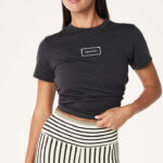 PE NATION KITE TEE WASHED BLACK
