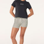 PE NATION KITE TEE WASHED BLACK