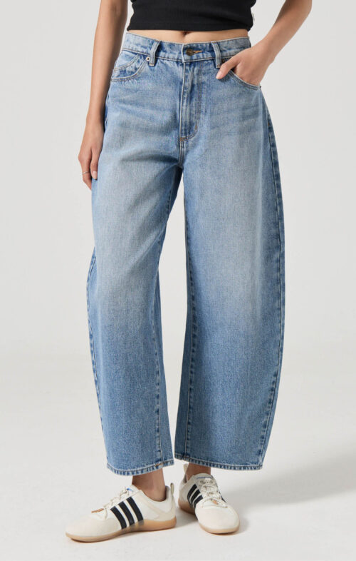 ROLLAS GIGI BARREL JEANS BRAD BLUE