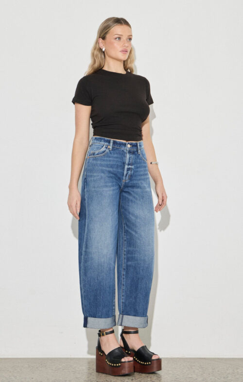 ROLLAS GIGI BARREL JEANS PARIS TEXAS TURN UP