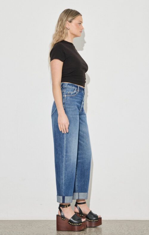 ROLLAS GIGI BARREL JEANS PARIS TEXAS TURN UP