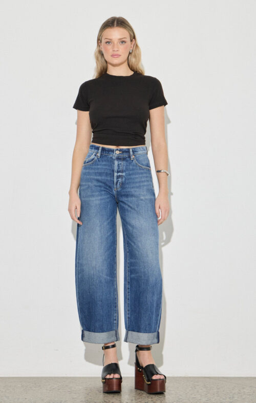 ROLLAS GIGI BARREL JEANS PARIS TEXAS TURN UP