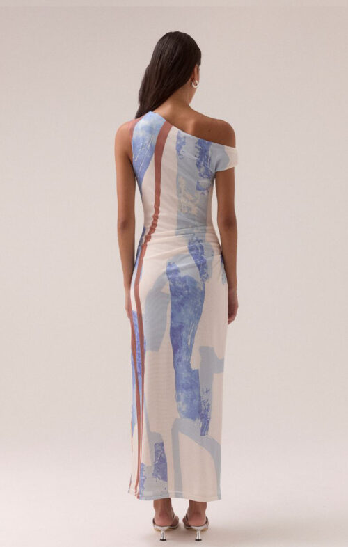 SOVERE HUNTER MESH DRESS BLUE SPICE