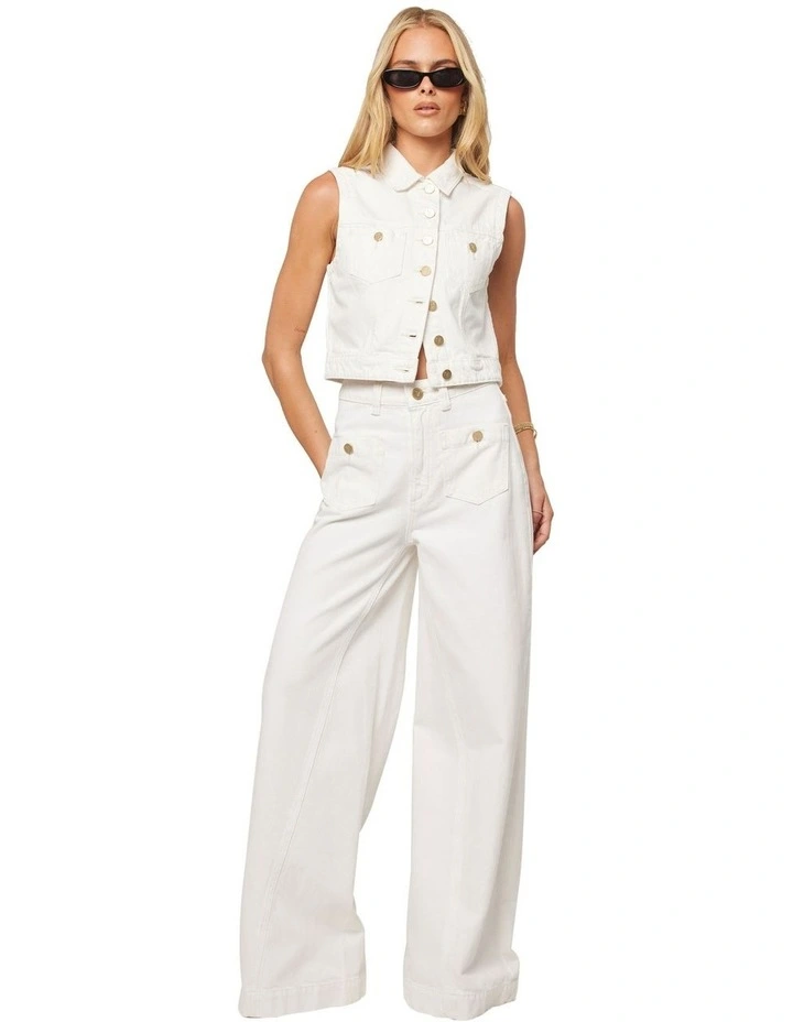 ABRAND 94 SUPER WIDE JEANS WHITE GOLD