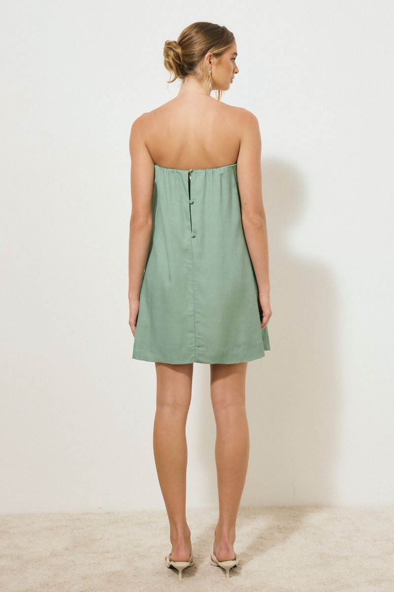 MON RENN VESTIGE MINI DRESS JADE FLORAL