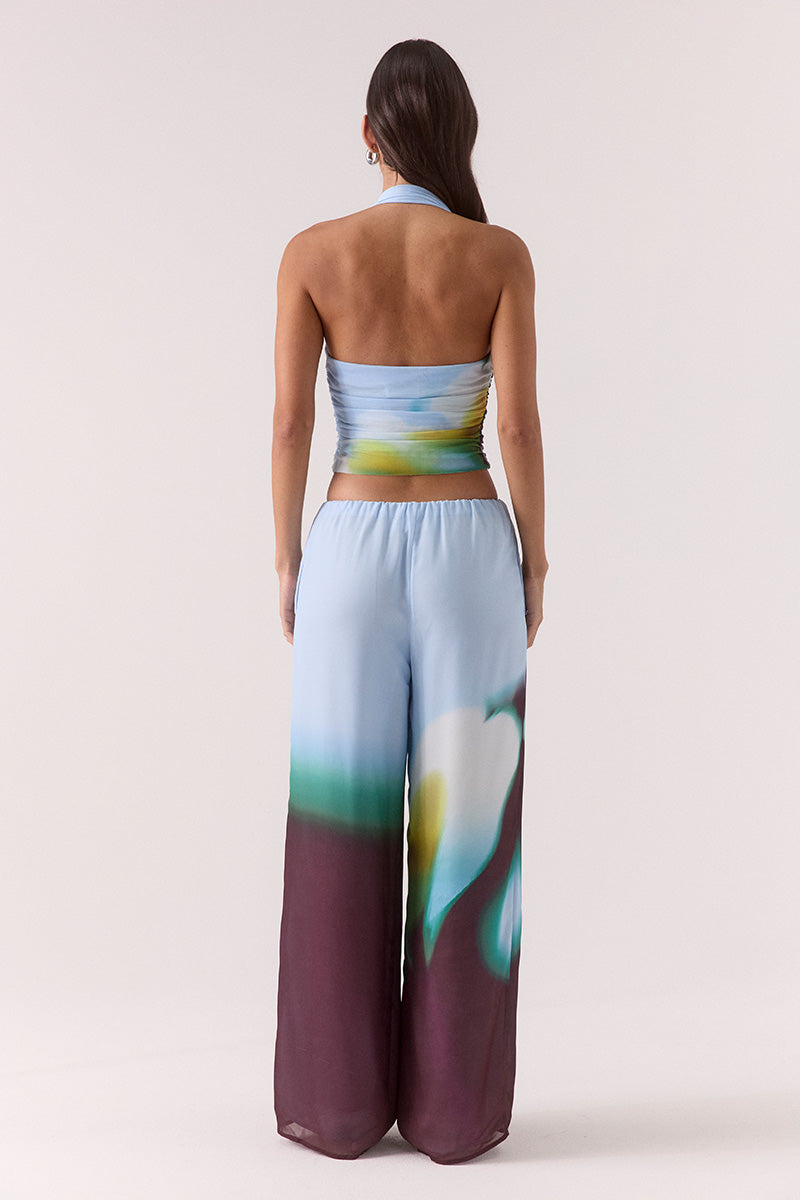 SOVERE ZINNIA MESH TOP AZURE