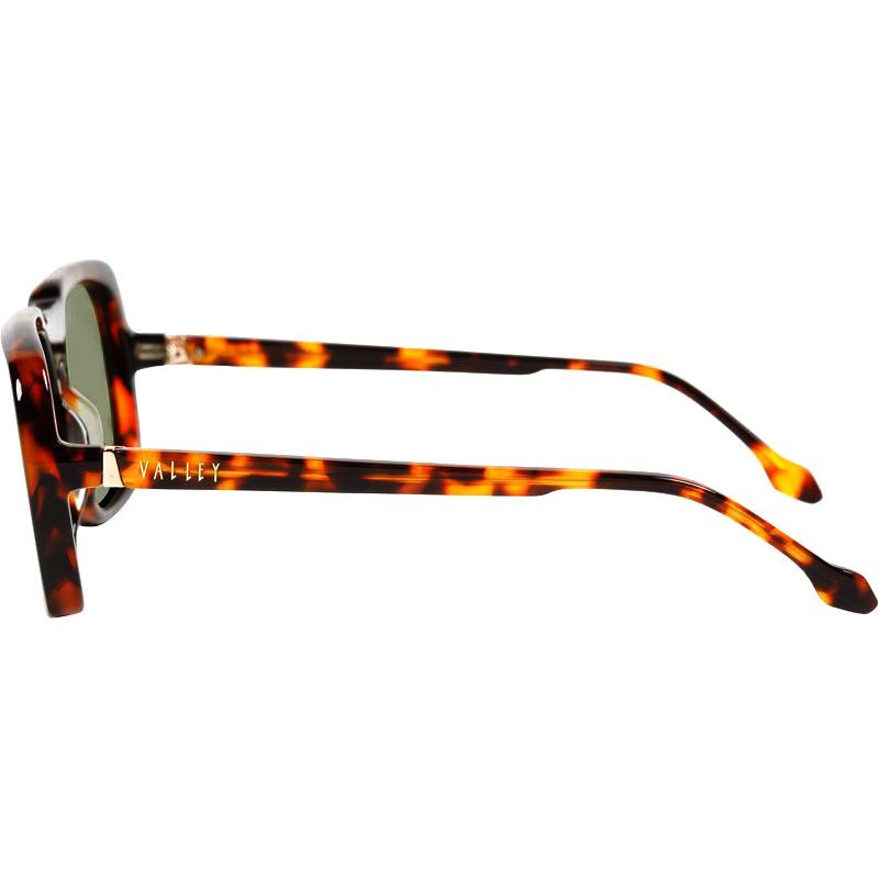VALLEY MEMOIR SUNGLASSES TORTOISE OLIVE GREEN LENS