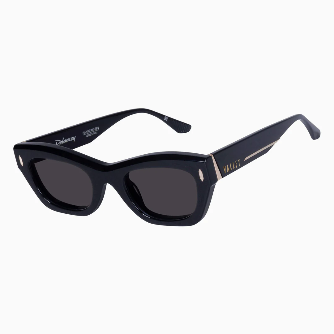 VALLEY DELANCEY BLACK SUNGLASSES