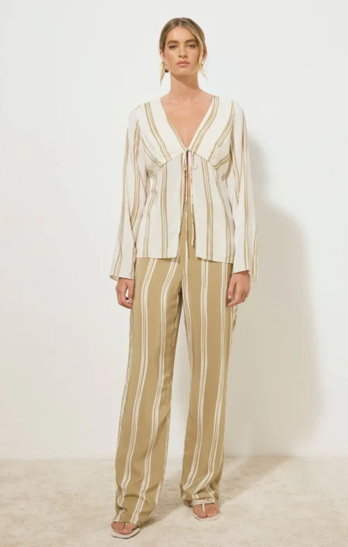 MON RENN DESIRE STRIPE TOP