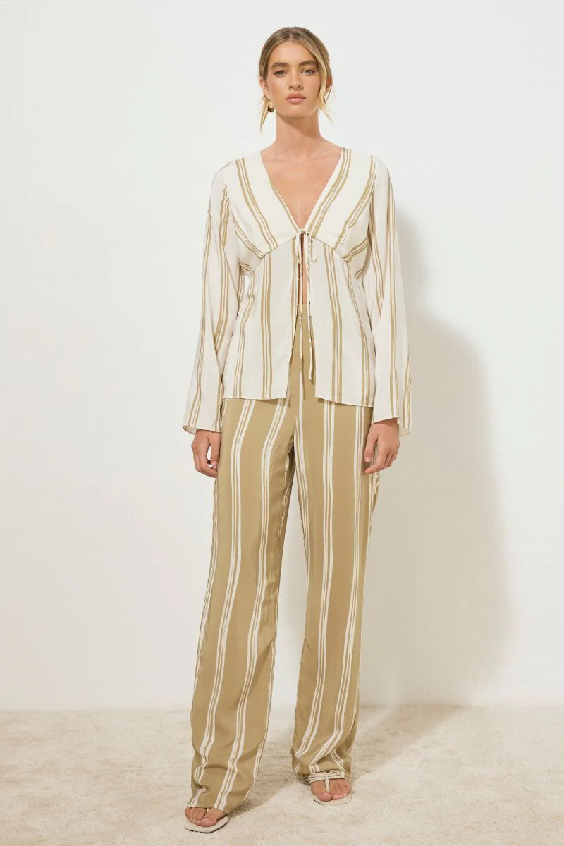 MON RENN DESIRE STRIPE TOP