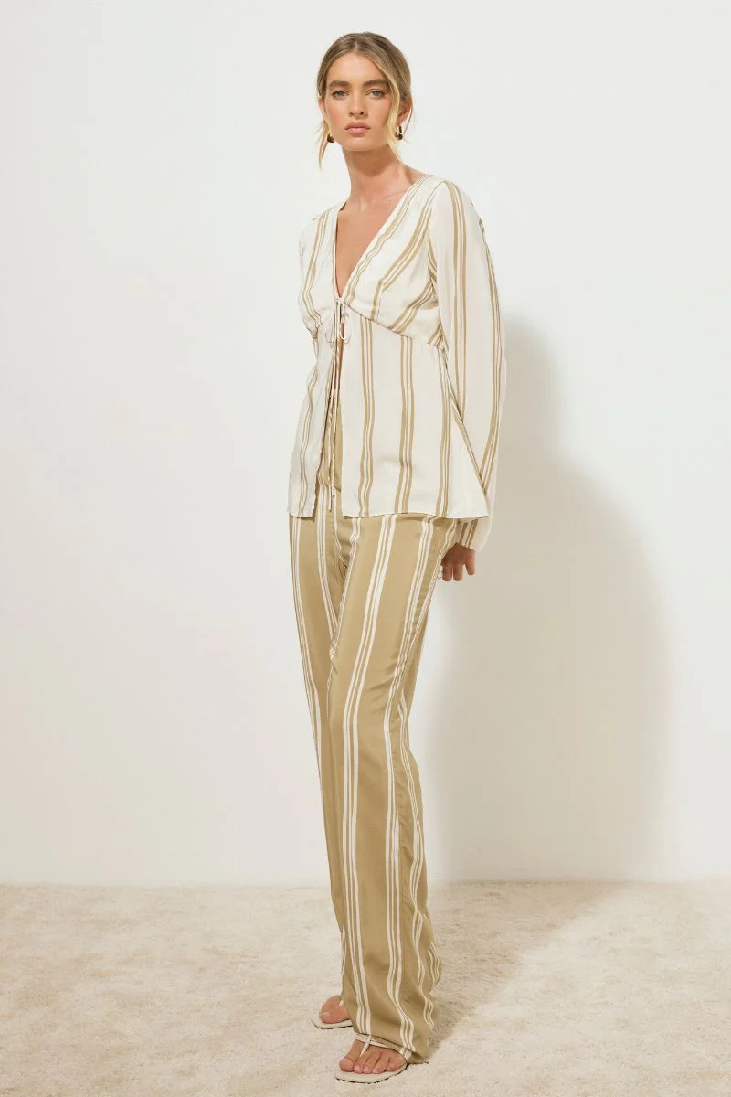 MON RENN DESIRE STRIPE TOP