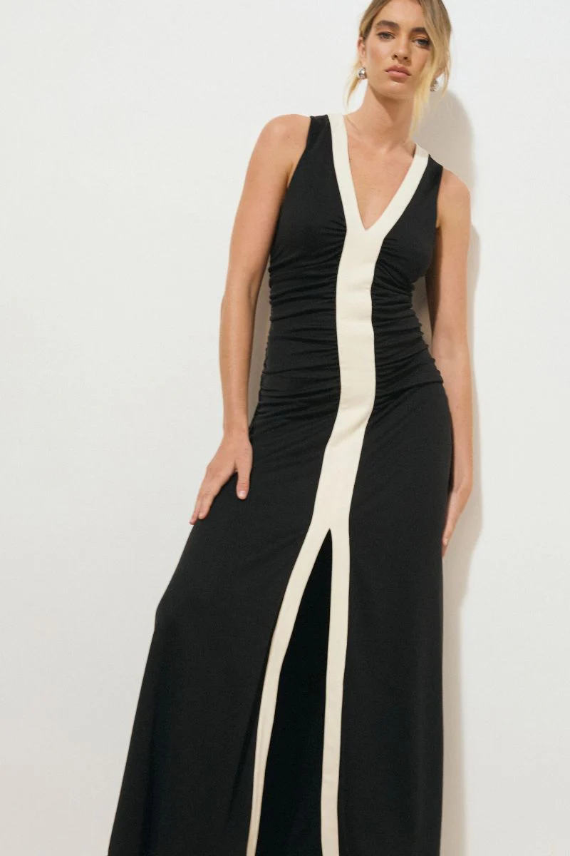 MON RENN ERA DRESS MONOCHROME