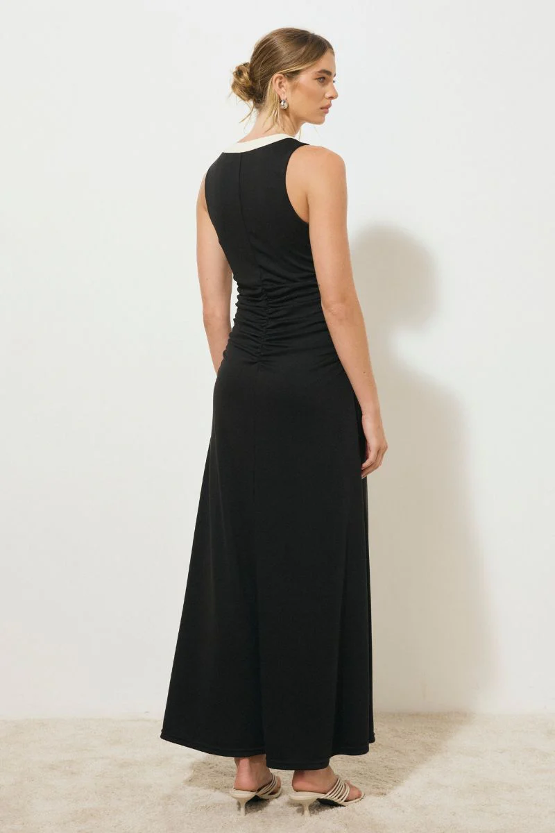 MON RENN ERA DRESS MONOCHROME