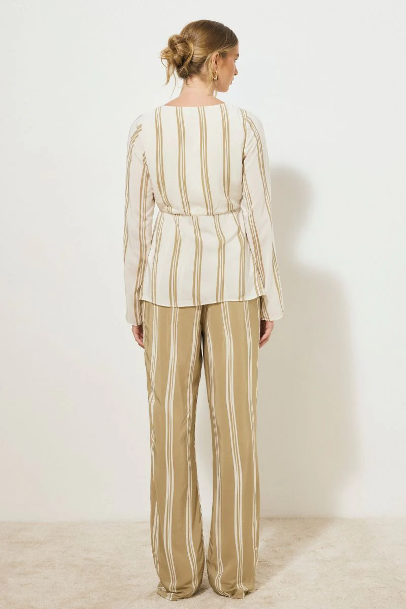 MON RENN DESIRE STRIPE TOP