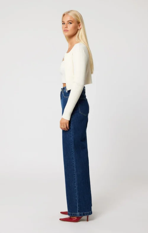 ABRAND 94 WIDE JEAN TARA DARK BLUE