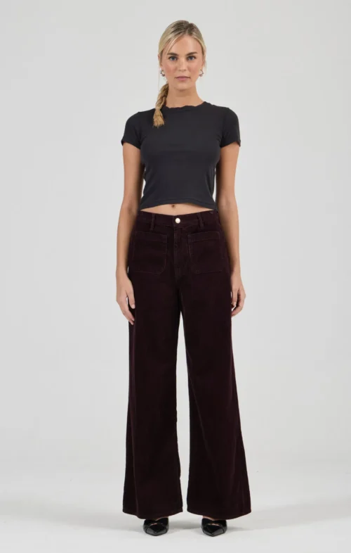 ROLLAS SAILOR RELAXED LONG JEAN DARK CHERRY