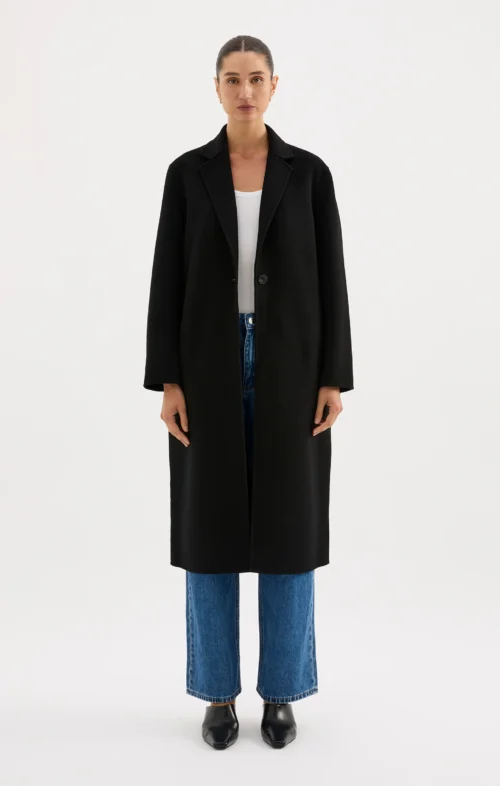 NUDE LUCY RILEY WOOL COAT BLACK