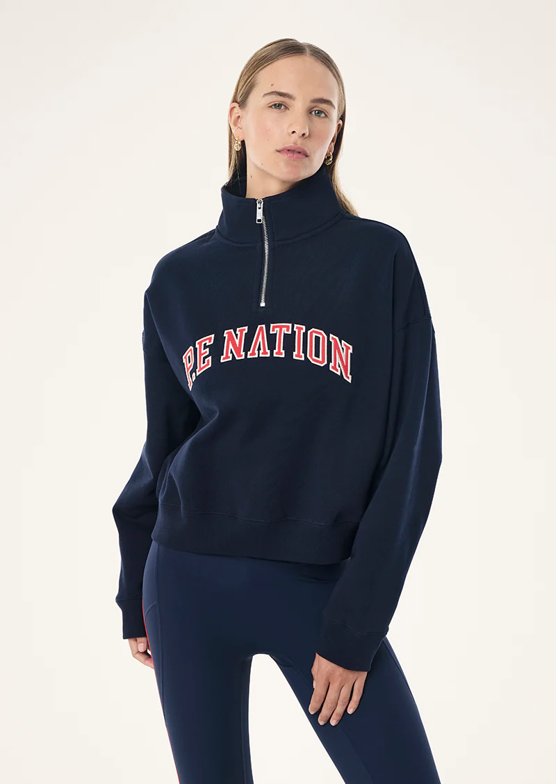PE NATION LEGACY QUARTER ZIP DARK NAVY