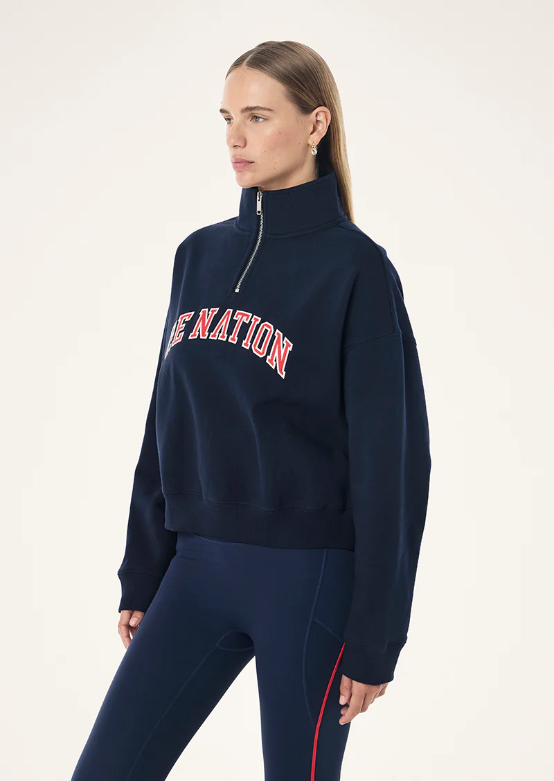 PE NATION LEGACY QUARTER ZIP DARK NAVY